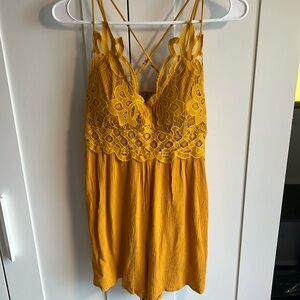J for Justify- mustard romper